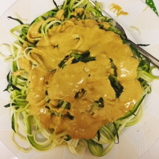 Coconut curry zoodles